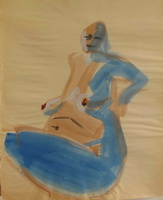 man kleur acryl 50 cm x 70 cm